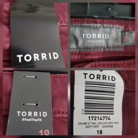 *NWT* Zin Mr St Twil Sim Chn Crop 25in - Picture 14 of 16